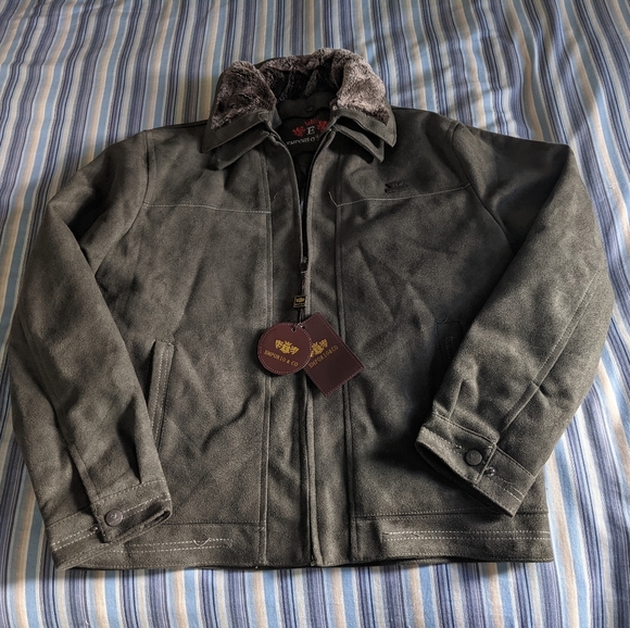 Emporio&Co Suede Full Zip Fashionista Jacket - Picture 10 of 11